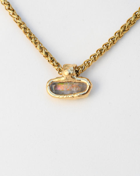 Clear Quartz with Stardust underneath