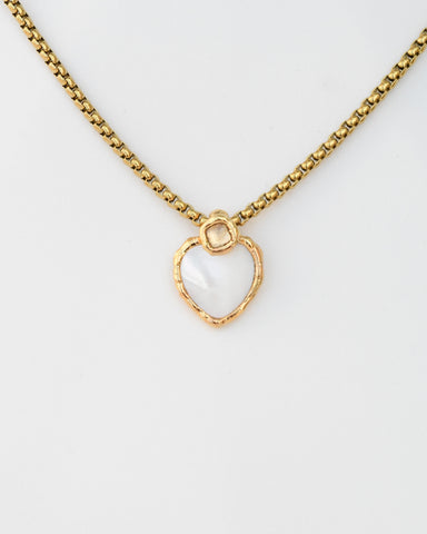 Mother of Pearl Heart