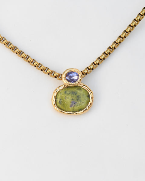 Atlantisite & Lilac Zircon