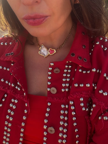 Big Piece of Clear Quartz & ❤️