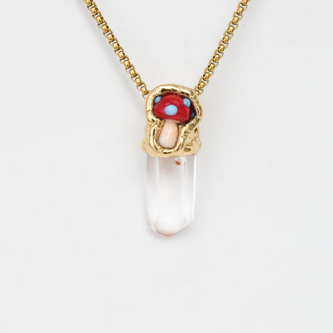 Clear Quartz & Mushroom