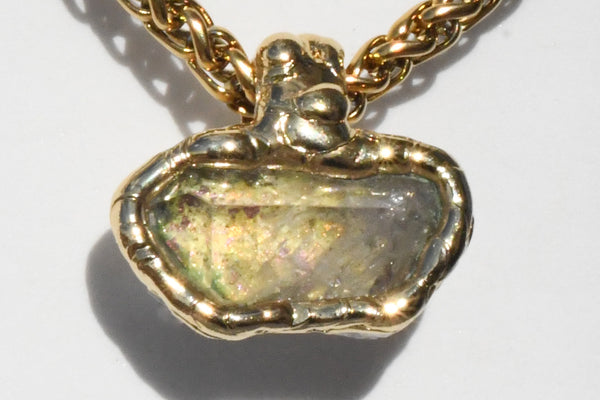 Quartz with yellow stardust