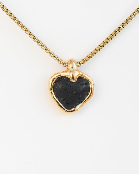 Black Lava Heart