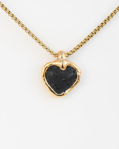 Black Lava Heart