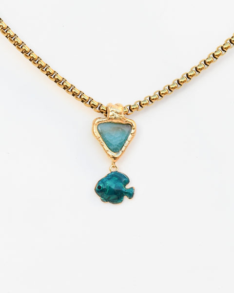 Blue Agate and Fish