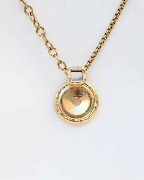 Shungite in 18K gold and Mirror