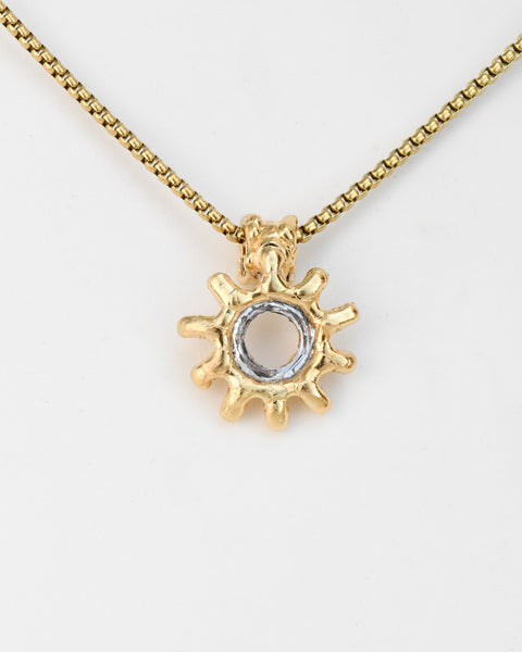 Sun on Grey Cristal Ring