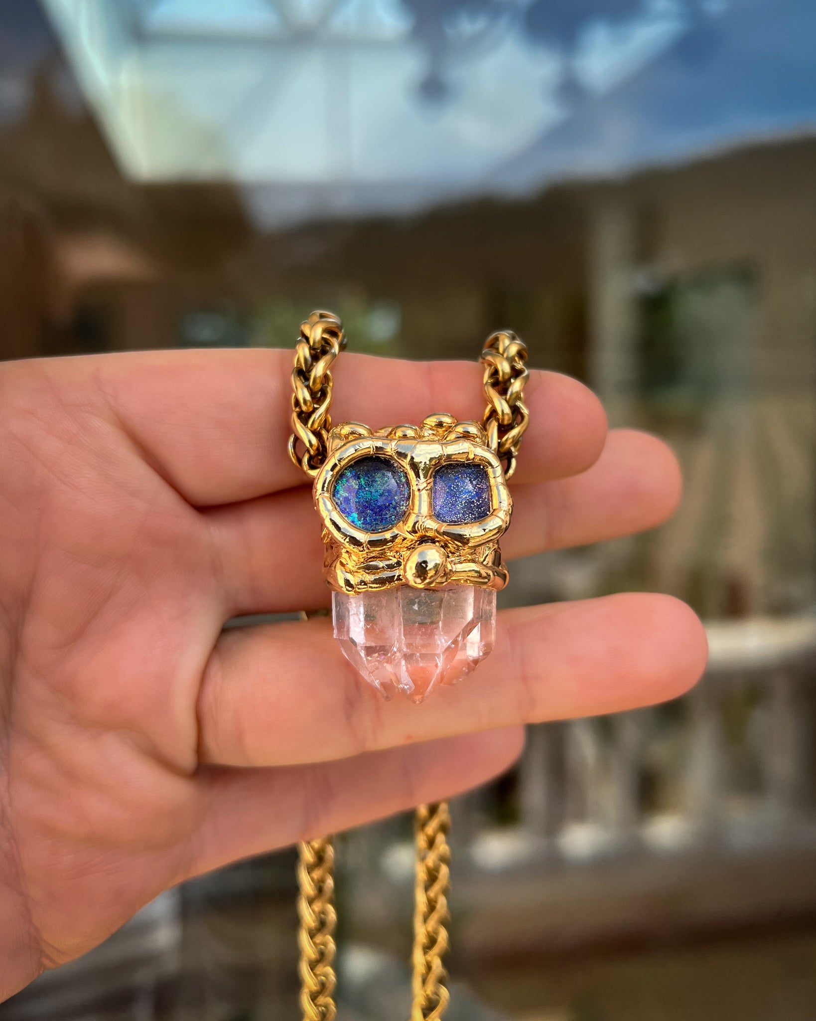 El búho Clear Quartz
