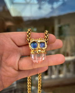 El búho Clear Quartz