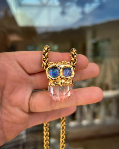 El búho Clear Quartz