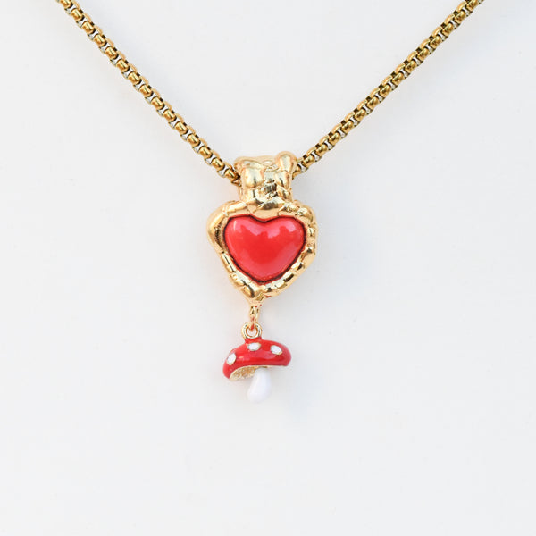 I Love Mushroom Necklace