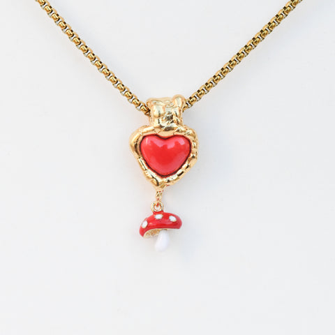 I Love Mushroom Necklace