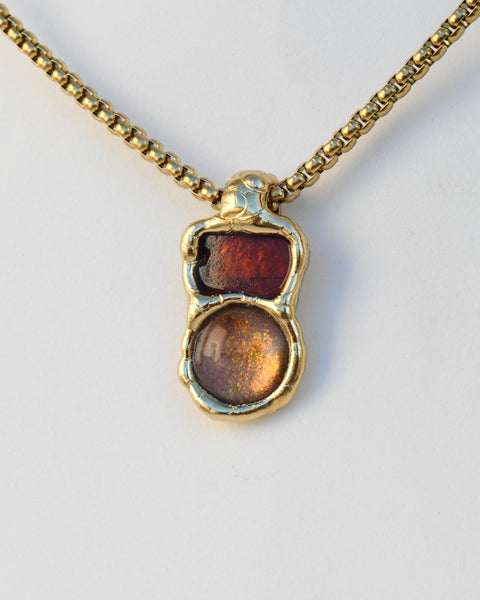 Brown Sea Glass & Stardust