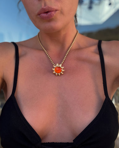 Pure Glass Orange Sun