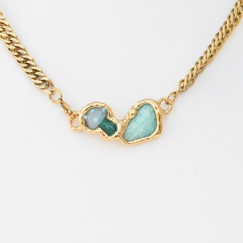 Green Mushroom and Amazonite