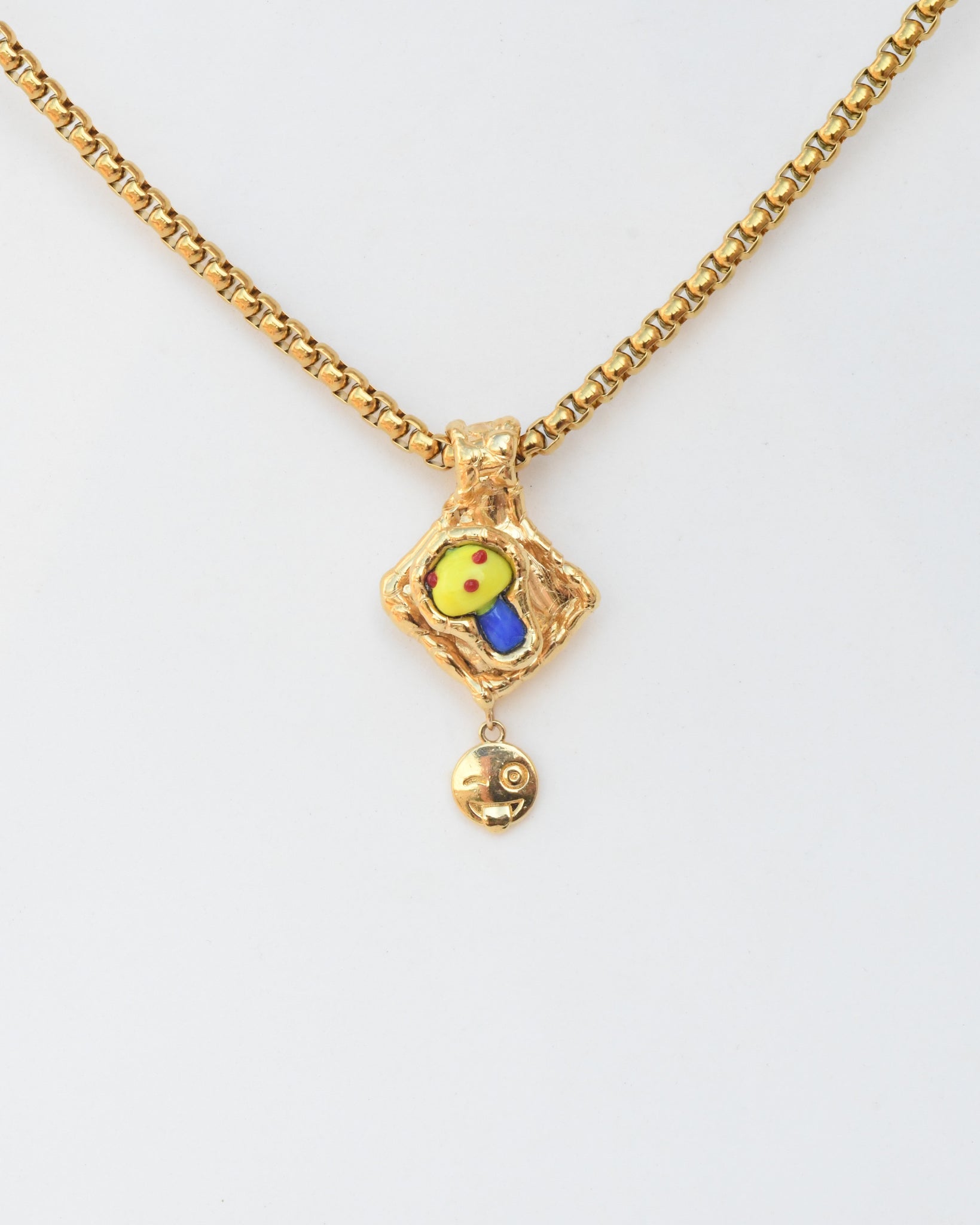 Blue and Yellow Mushroom