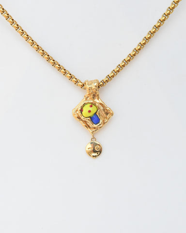 Blue and Yellow Mushroom