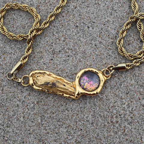 Gold Plated Amethyst & Stardust