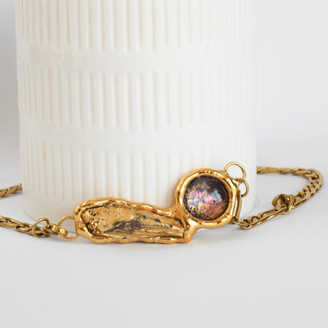 Gold Plated Amethyst & Stardust