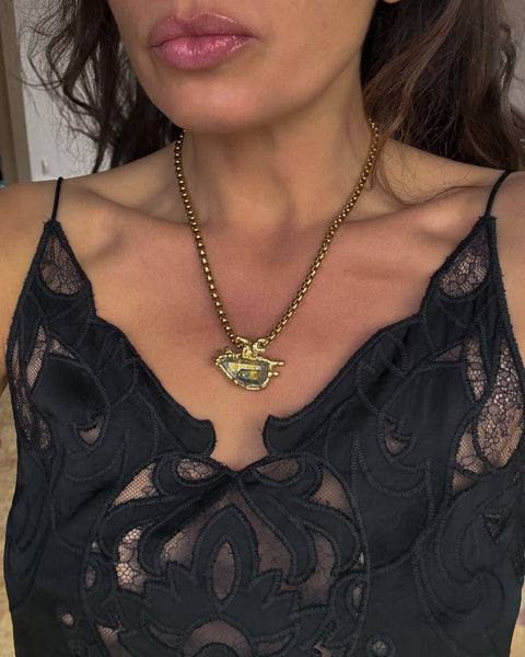 Quartz with Stardust on Black