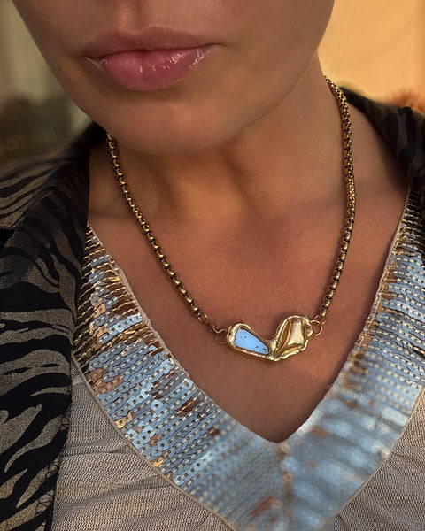 Shungite in Gold and mirror