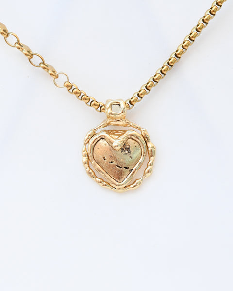 The Luckiest Pyrite Heart Ever