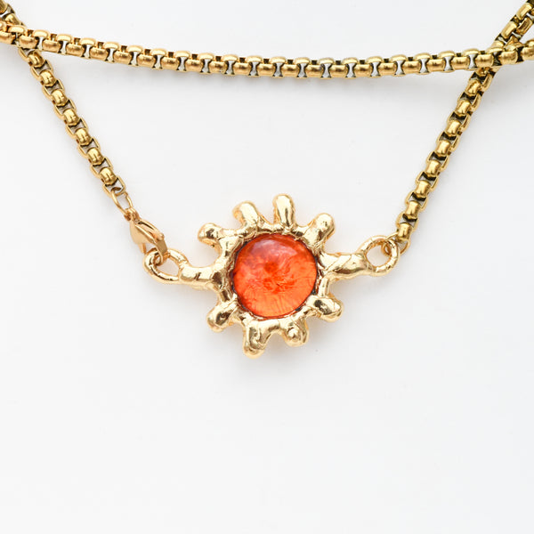 Orange Glass Eye Sun