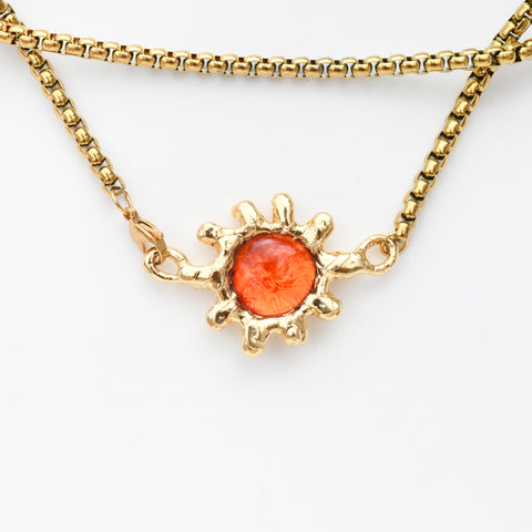Orange Glass Eye Sun