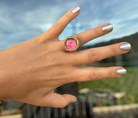 Pink & Pink Stardust Ring