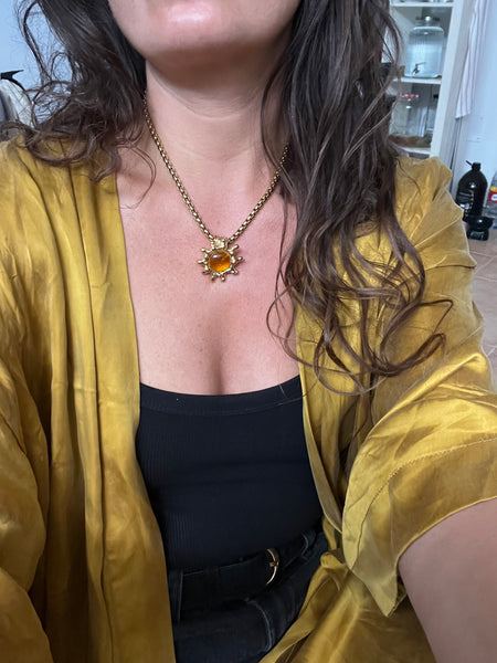 Yellow glass Sun