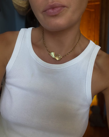 Gold Stardust & Chrysoprase Limon