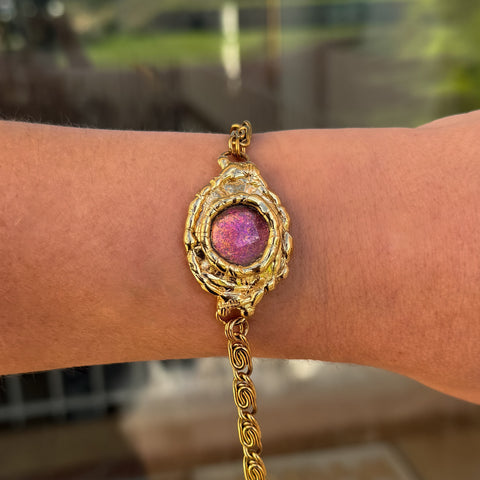 Burgundy Stardust Bracelet
